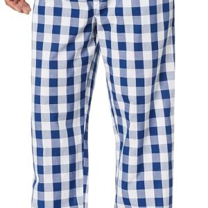 Nautica mens Soft Woven Elastic Waistband Blue Depths Sleep Pajama Pant