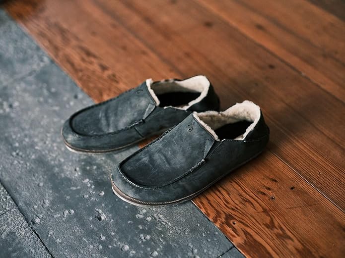 OLUKAI Moloa Slipper Black/Dk Java Men's - Image 2