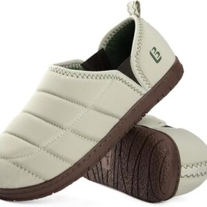 LongBay Beige Men's Outdoor Slippers bedroom Loafers