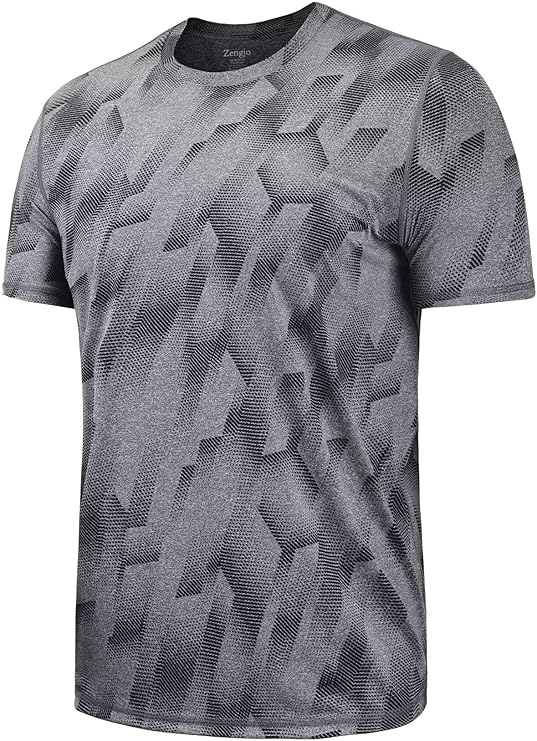 Zengjo Workout Heather Grey T-Shirt - Image 2
