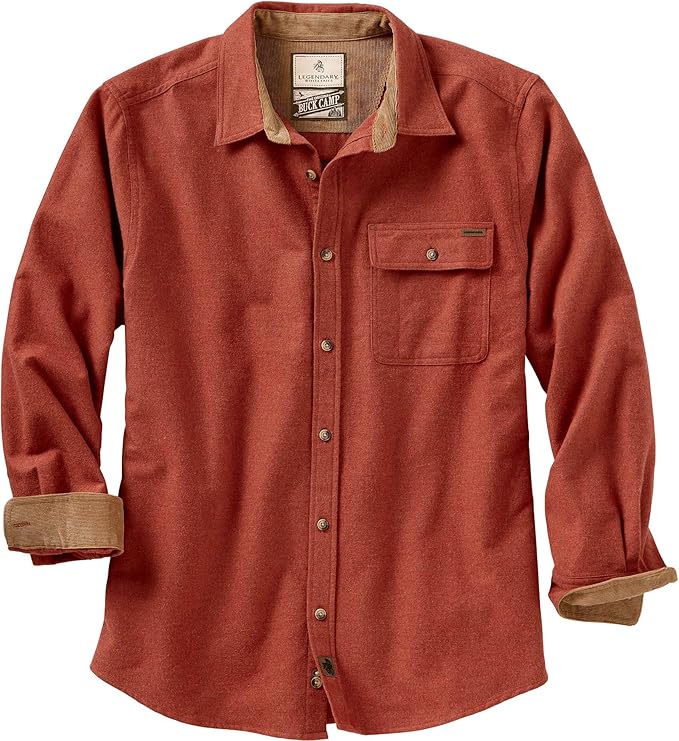 Legendary Whitetails Men's Barnwood Heather Flannel Shirt