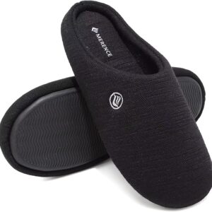 CIOR Unisex Men's black Memory Foam Slippers