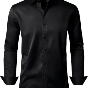 Alimens & Gentle Black Men's Down Shirt