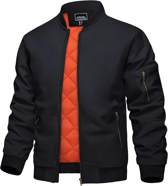KEFITEVD Men's Black Jacket