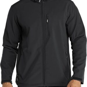 Outdoor Ventures Softshell Black-removable Hood Jacket