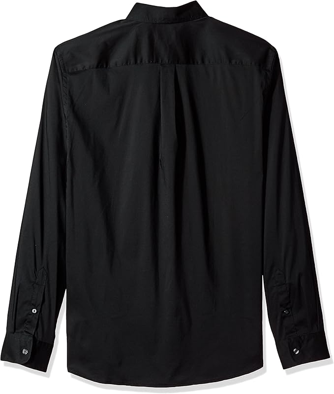 Dockers Men's Supreme Black Flex Long Sleeve Button Up Shirt - Image 2