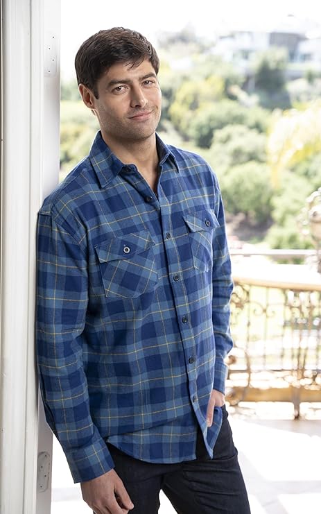 Gioberti Men's Plaid Checkered Flannel Shirt - Image 2