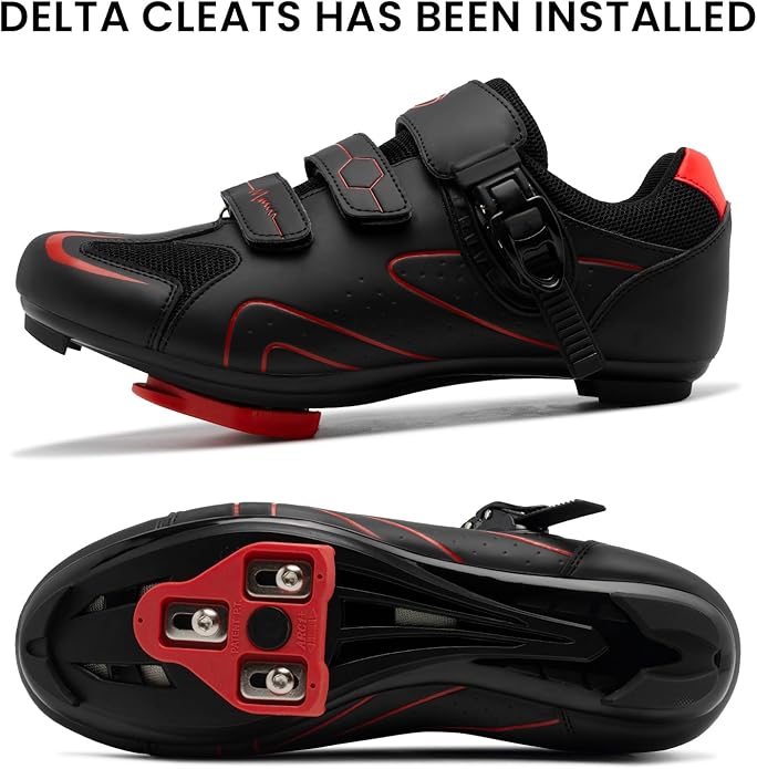 A-black Cycling Shoes for Men - Image 4