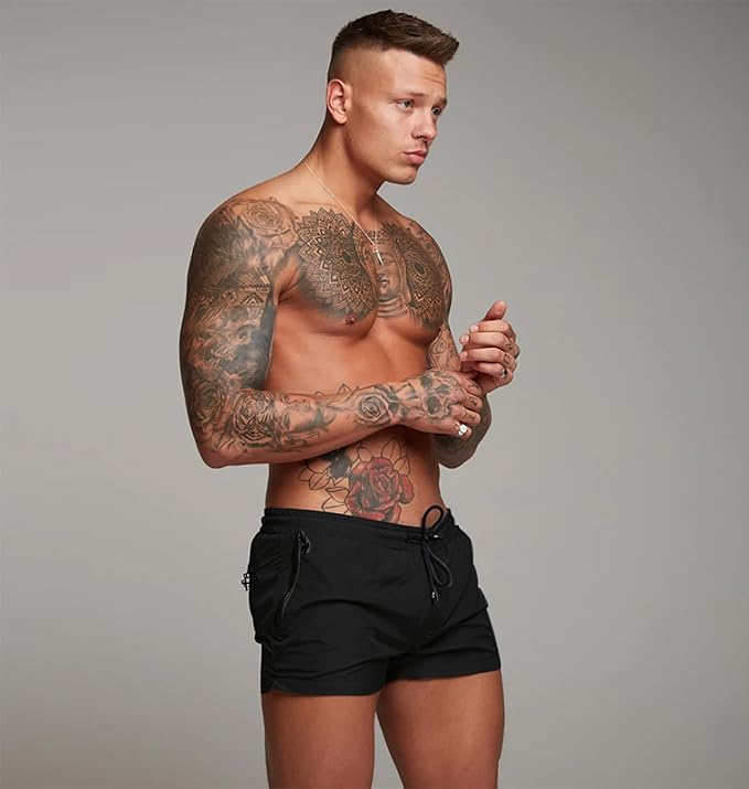 Mens Black Swim Trunks - Image 4