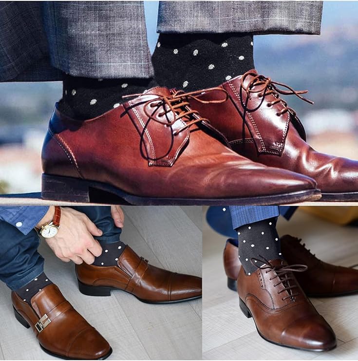 Socks For Men Groomsmen (A:black-4pairs) - Image 4