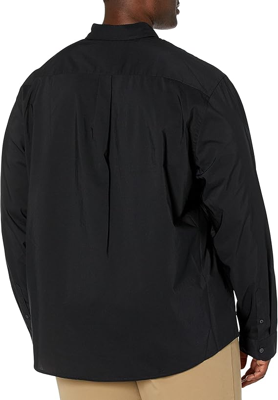 Dockers Men's Supreme Black Flex Long Sleeve Button Up Shirt - Image 3