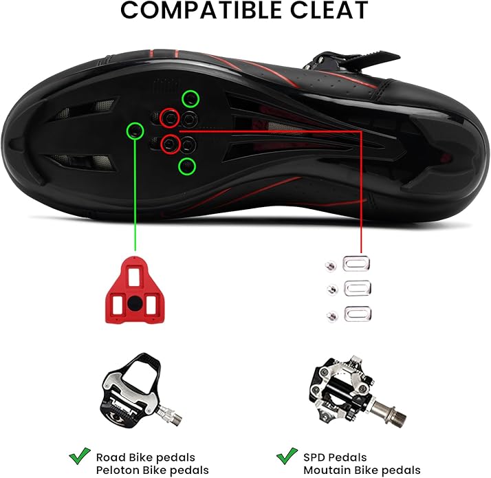 A-black Cycling Shoes for Men - Image 3