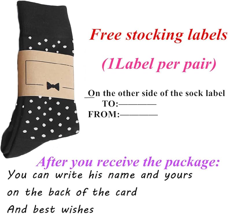 Socks For Men Groomsmen (A:black-4pairs) - Image 3