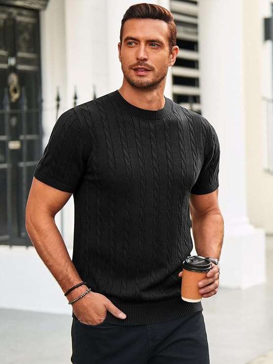 Runcati Black T Shirt Slim Fit - Image 2