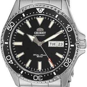 Orient Men's Kamasu Black - Metal Bracelet Stainless Steel Japanese-Automatic Diving Watch