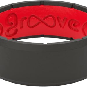 Groove Life Edge Silicone  Black / Red Ring