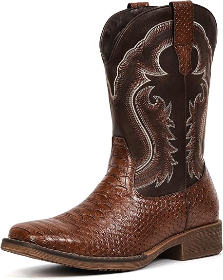 IUV Cowboy Dark Brown Boots for Men