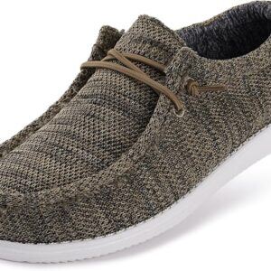 WHITIN Men's Brown Easy Breezy Slip On Loafers