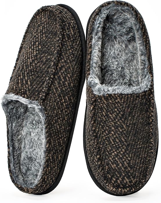 Cozylook Brown Men's Slip-on Slippers