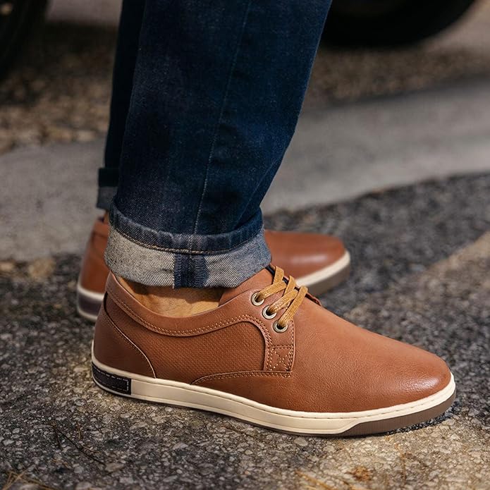 Jousen Men's brown Fashion Sneakers - Image 2