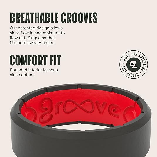 Groove Life Edge Silicone Black / Red Ring - Image 3