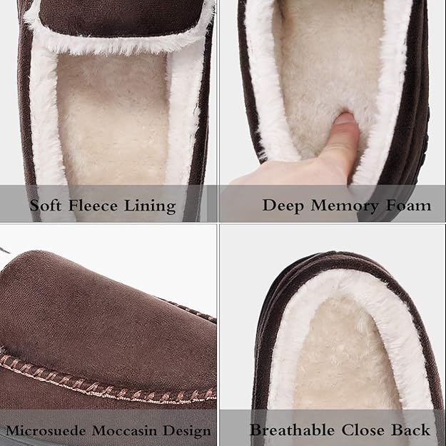 shoeslocker Brown Men's Slippers - Image 3