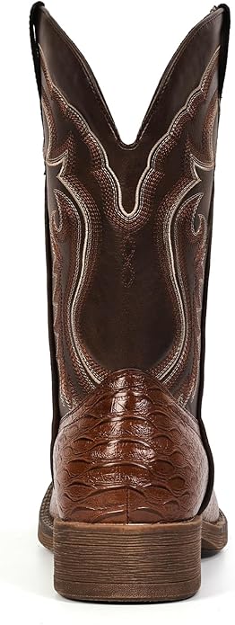 IUV Cowboy Dark Brown Boots for Men - Image 2