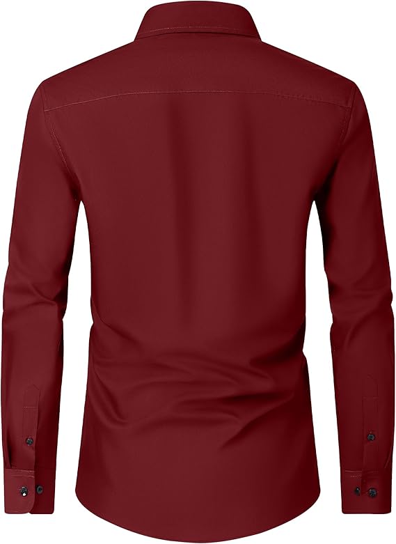 Alimens & Gentle Burgundy Men's Down Shirt - Image 2