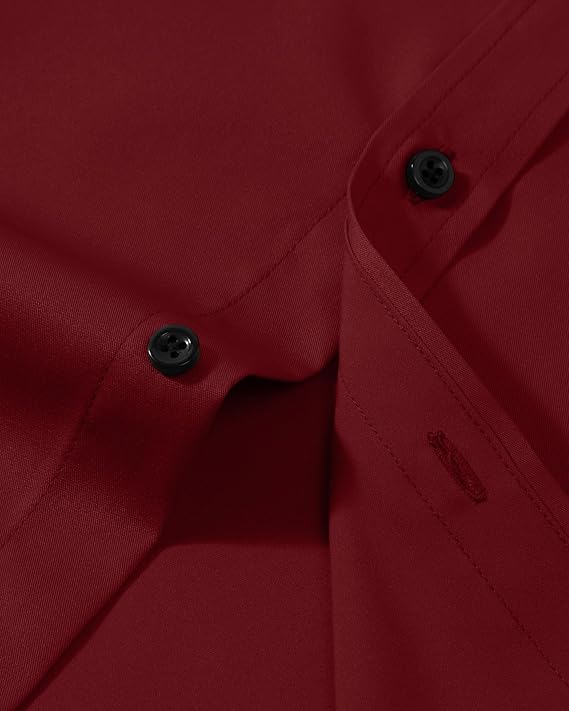 Alimens & Gentle Burgundy Men's Down Shirt - Image 4