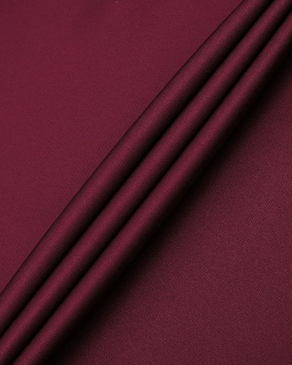 J.VER Men's Dress Shirts Solid Long Sleeve Burgundy Formal Shirt - Image 2