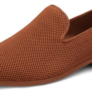 UUBARIS Mens Camel Dress Loafers