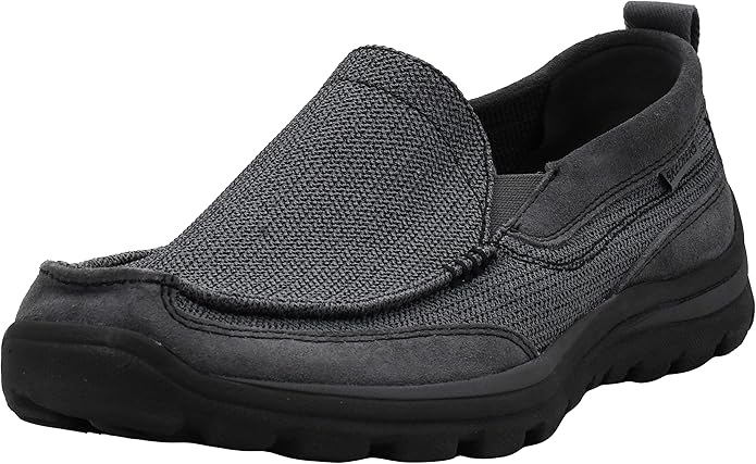 Skechers Men's Superior Charcoal/Black Milford Loafers