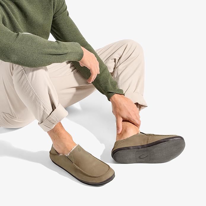 OLUKAI Moloa Slipper Clay/Dk Java Men's - Image 2