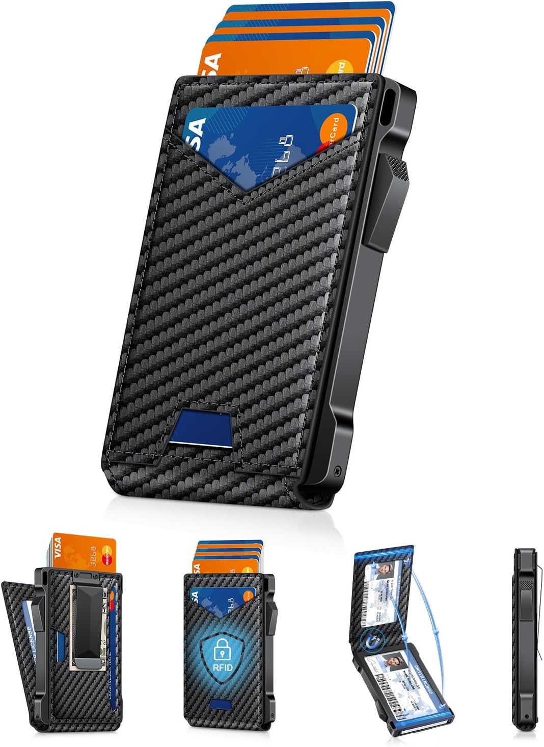 RFID Carbon Fiber Wallet for Men