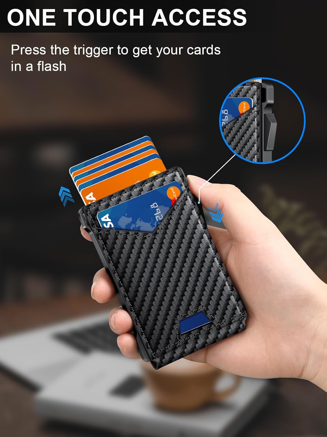 RFID Carbon Fiber Wallet for Men - Image 4