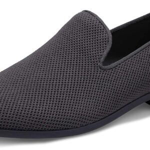 UUBARIS Mens Dark Grey Dress Loafers