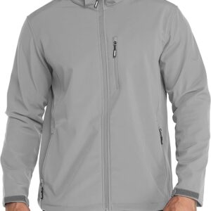 Outdoor Ventures Softshell Mid Grey-removable Hood Jacket