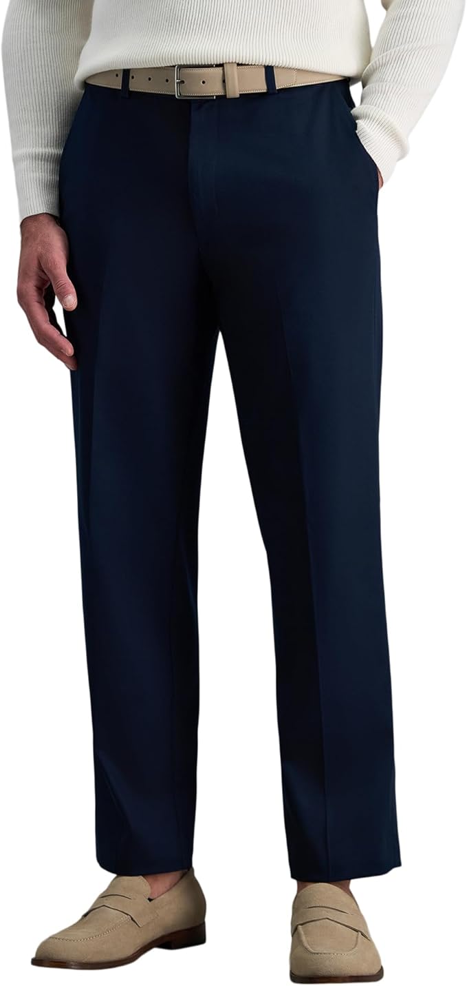 Haggar Men's Dark Navy Casual Pant