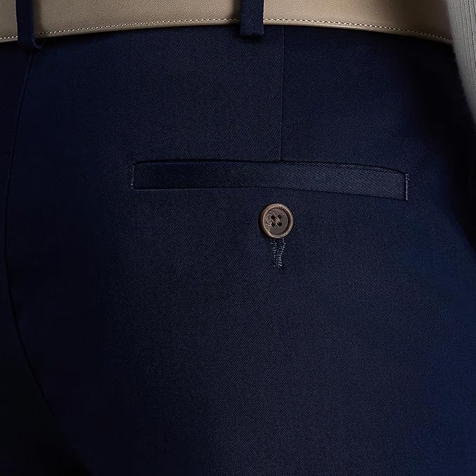 Haggar Men's Dark Navy Casual Pant - Image 4