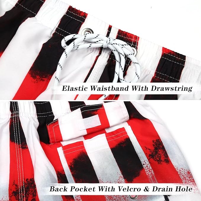 ELETOP Men's Flag Swim Trunks - Image 4