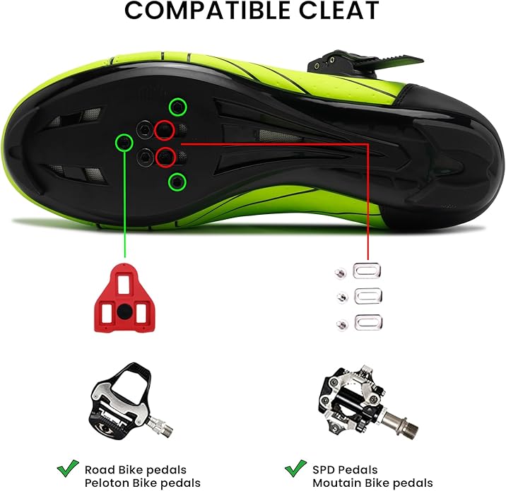 A-green Cycling Shoes for Men - Image 3