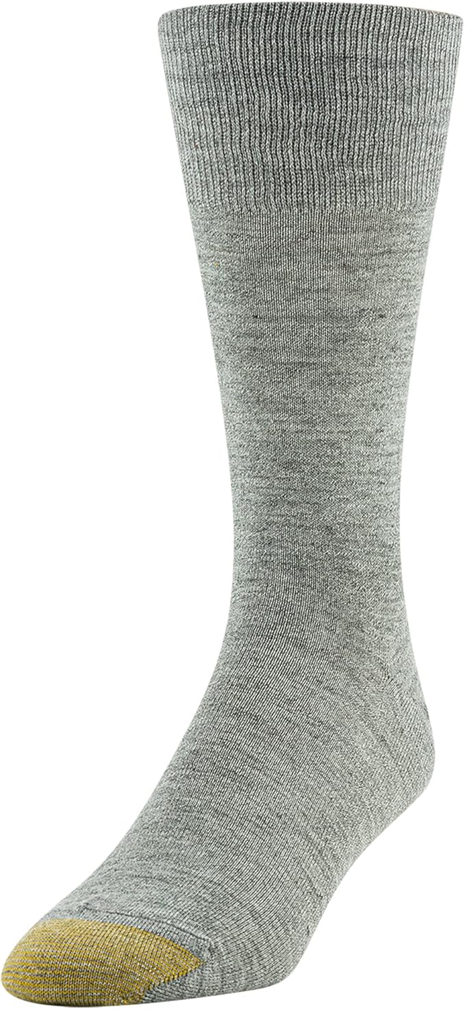 GOLDTOE Men's Cambridge Gents Heather Assorted Crew Socks 6-Pairs - Image 2