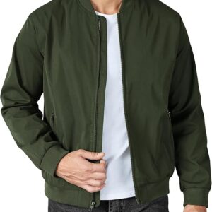 COOFANDY Bomber Dark Green Jacket