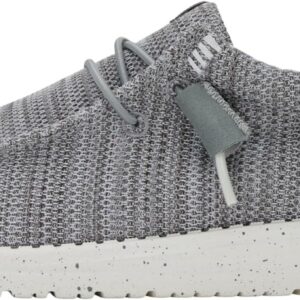 HEYDUDE Men’s Grey Wally Stretch Sox Slip-On Loafer