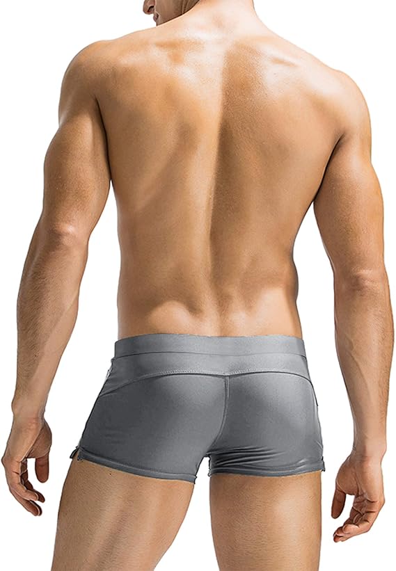 COOFANDY Mens Grey Swim Trunks Swimwear - Image 3