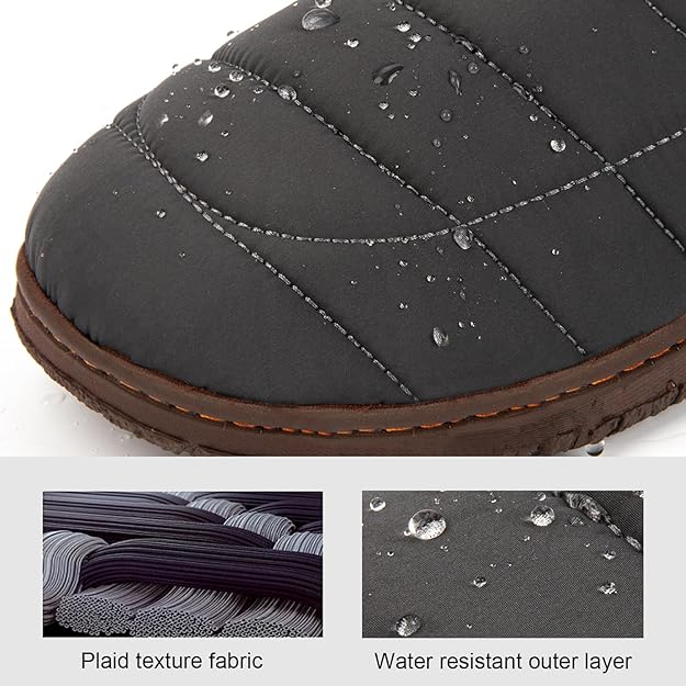 LongBay Grey Men's Outdoor Slippers bedroom Loafers - Image 3