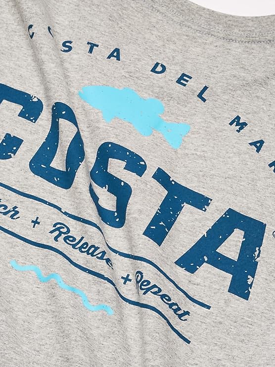 Costa Del Mar Costa Topwater Gray Heather T-shirt - Image 4