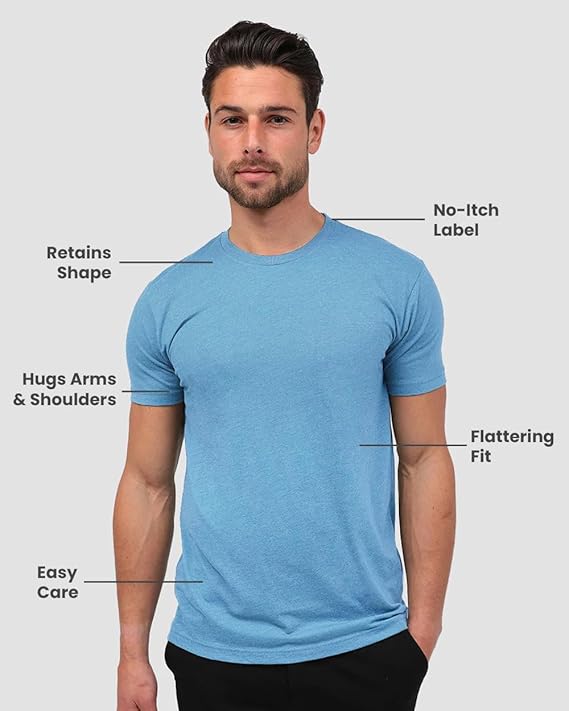 INTO THE AM Heather Columbia Blue T Shirt - Image 2