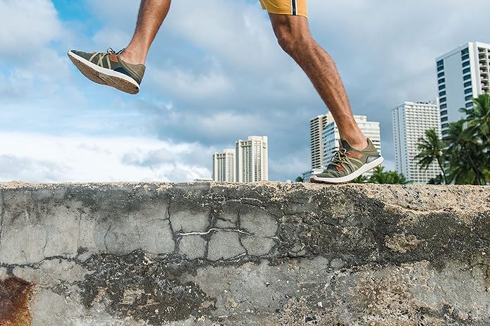 OLUKAI Mio Li Men's Hunter/Lava Rock Everyday Athletic Shoes - Image 3