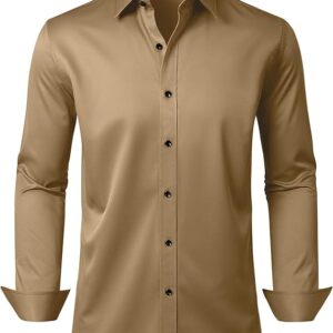 Alimens & Gentle Khaki Men's Down Shirt